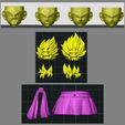 z6483487690663_bee65e854febf4729d84fc7e661f2978.jpg Set kit Goku and Goku black Hair, faces,... compatible with sh figuarts
