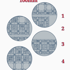 100mm_1.PNG Free STL file 100mm Bases "Walkway"・3D printable model to download