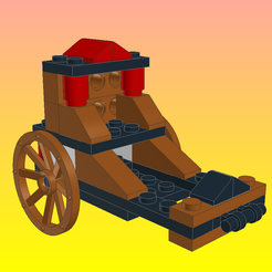 New-Model-02.png OBJ file NotLego Lego Pack Chariot and Church Model B0271・3D printable model to download