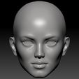 4.jpg BJD doll head Rysi, 1|12  BJD head, 1|6 doll head, 1|4 ball jointed doll head, anime head, head, 3d print doll head, STL doll, ooak