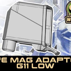 ~ DYE MAG ADAPTER Gli LOW STL file UNW DYE tactical / PE CF20 mag adapter G11 LOW Version・3D printer model to download, UntangleART