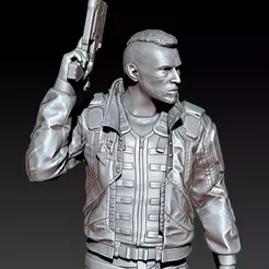 br946qc4c3gb1.webp Файл STL Киберпанковский наемник・Дизайн для загрузки и 3D-печати