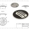 BMW_Doctor_Who_V2_Logo_Front_82mm_Drawing.jpg hood / trunk logo Doctor Who 82mm / 74mm for BMW vehicles