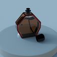 botle3.309.jpg Hexagonal Amber Perfume Bottle - Modern 3D Model