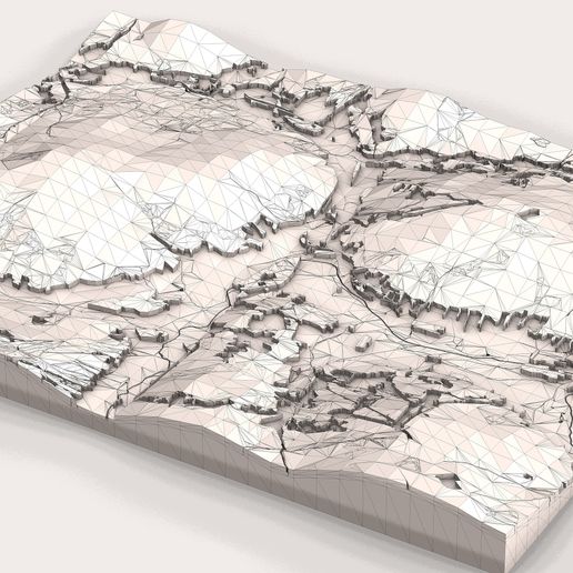 Low-Poly-Landscape0006.jpg Low-Poly Island Archipelago Terrain - Stylized 3D Landscape Map