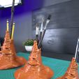 Sombrero-Seleccionador-Porta-lapiz-Harry-Potter-impreso-en-3D-Foto-4.jpg Harry potter Sorting Hat pencil holder : The Sorting Hat