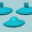 g0.png Alien UFO Wall Light Spaceship - Creative STL