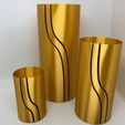 gold.jpg Fichier 3D Collection de vases en filaments de cascade・Design à télécharger et à imprimer en 3D, 3DWinnipeg