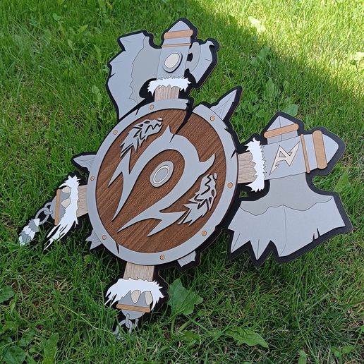 IMG_20230614_130102.jpg World of warcraft horde emblem, laser cut vector file - WOW