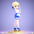01.png Altria Pendragon / Saber - Cute Royal Outfit - Fate Series Anime Figure - 3D Printing