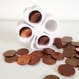 clover_trefle_piece_coin_money_3D_printed_4.jpg Free STL file Range-pieces・3D printer model to download