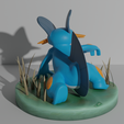 Swampert4.png Swampert 3D print model