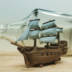 KakaoTalk_20210703_022601392.jpg Файл STL Ship in a bottle・Шаблон для 3D-печати для загрузки