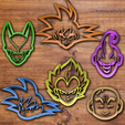 Todo.png STL file Dragon Ball Cookie cutter set・3D print object to download