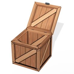 1.jpg DOWNLOAD WOODEN BOX FOR 3D PRINTING OBJ 3D AND FBX WOODEN BOX