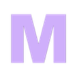 M.stl the alphabet in large box letters