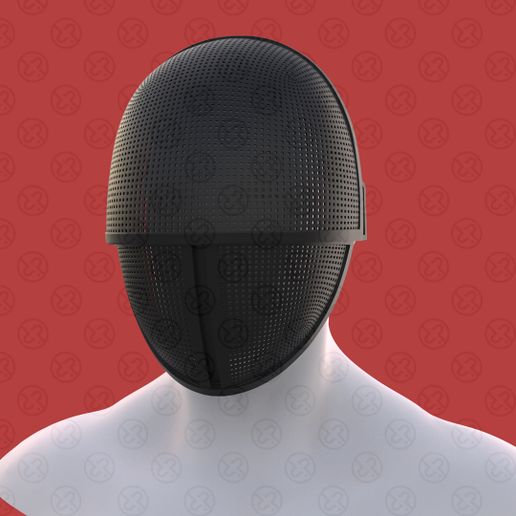 Squid Games Solider Mask 3個 🦑 Squid Game Mask - Pink Soldier mask foldable・ STL File