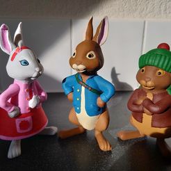 1.jpg Peter Rabbit With Benjamin Bunny & Lily Bobtail