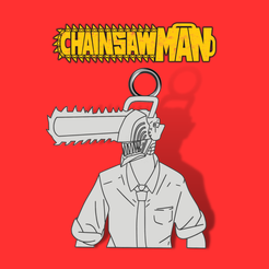 Diseño-sin-título-30.png STL file chainsaw man keychain / earrings・3D print model to download