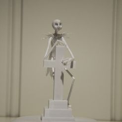 IMG_4151.JPG Fichier STL gratuit Jack Skellington avec pierre tombale (Cauchemar avant Noël)・Objet à télécharger et à imprimer en 3D