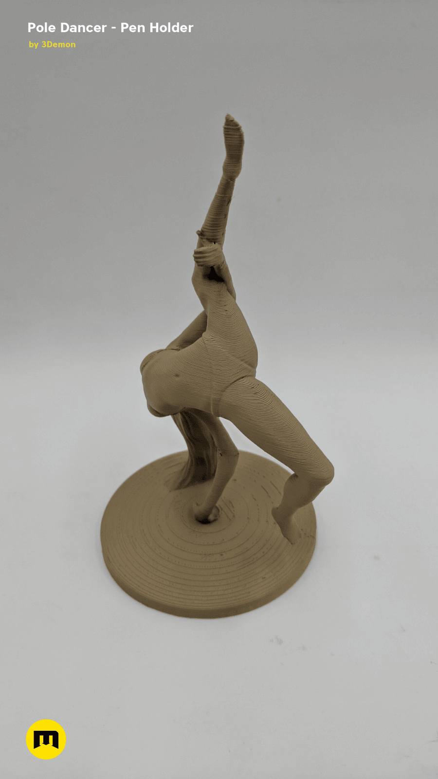 IMG_20190219_154838.png Archivo STL Pole Dancer - Portabolígrafos・Diseño de impresión en 3D para descargar, 3D-mon