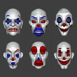 All-Front.jpg Joker Bank Masks: The Dark Knight