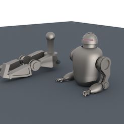 robot2.jpg Download free STL file Robot in progress • 3D print template, swivaller