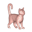 model.png Brass abyssinian cat low poly