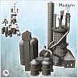 2.jpg Large modern industrial facility with furnaces, brick building and multiple storage tanks (26) - Modern WW2 WW1 World War Diaroma Wargaming RPG Mini Hobby