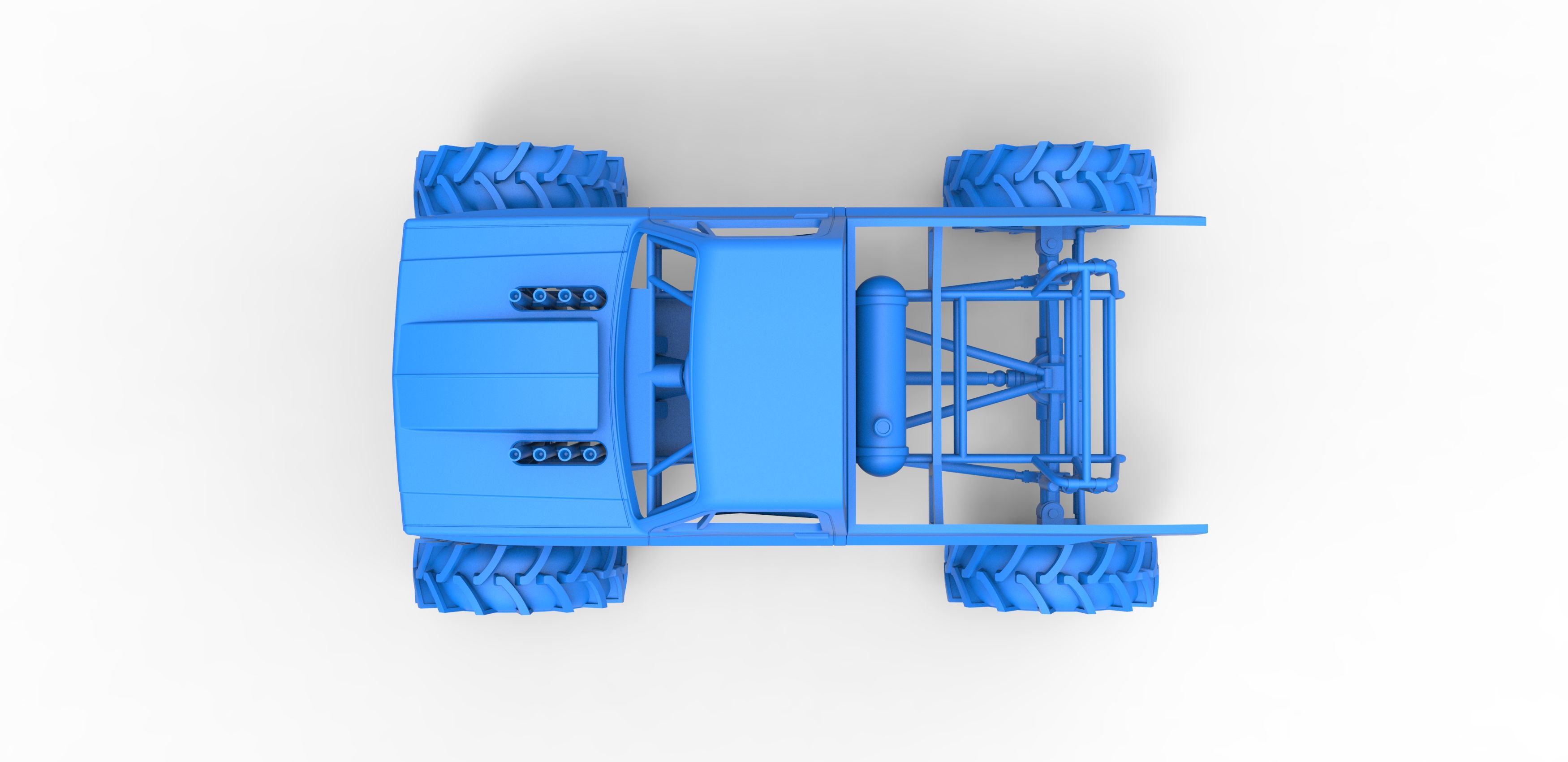 58.jpg Archivo 3D Diecast Mud truck 2 Escala 1:25・Modelo imprimible en 3D para descargar, CosplayItemsRock