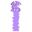 Dragon-Books-Bookmark.stl Marcadores Dragon Archivos STL
