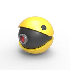 1.jpg Archivo 3D Pokeball Pac-Man・Modelo para descargar y imprimir en 3D, CosplayItemsRock