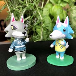 IMG_5602.jpg Free STL file Animal Crossing Wolf・Template to download and 3D print