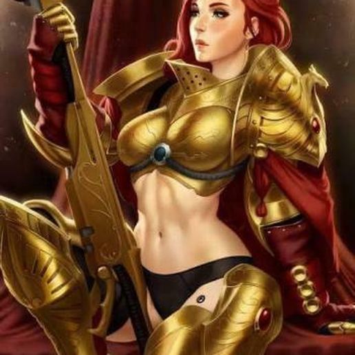 Female Space Janitor 3D model