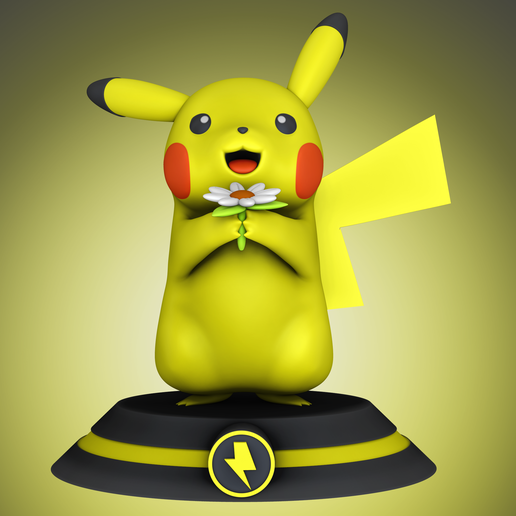 render_01.png Download file Pikachu - Pokémon • 3D printable object, Gabriel_Viana20