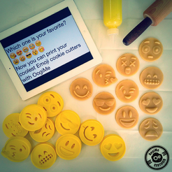 1.png Бесплатный STL файл Emoji Cookie Cutter・3D-печатный дизайн для скачивания