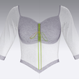 Girls-Printed-Crop-Top-V5_.png Girls Printed Crop Top V5 | Marvelous / Clo3d / obj / fbx
