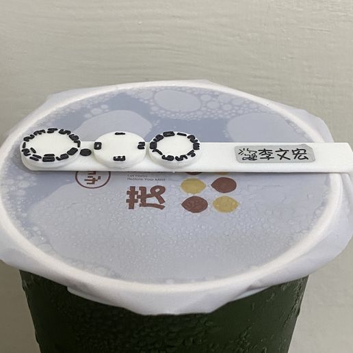 Drink Cup Name Tag with Rotatable Date Dials 3D model