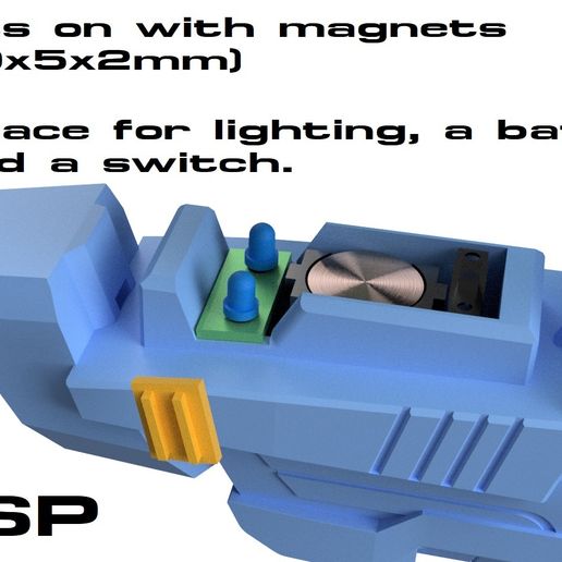 🛰 Elite Fleet Stun Phaser STO・ 3D File for 3D printing・Cults