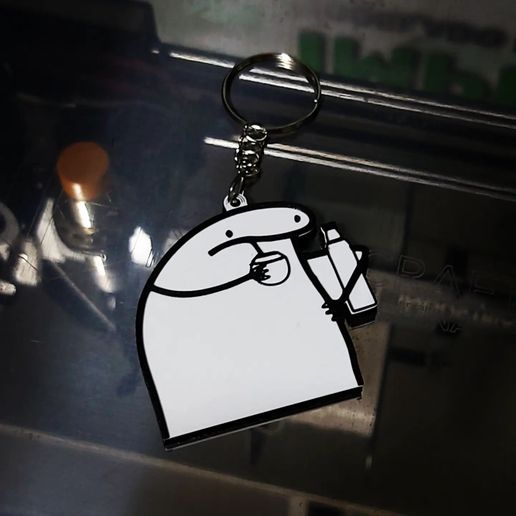 Flork "Mate" key ring 3D model