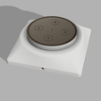 Complete.png Echo Dot Wall Mount for 2-gang bracket/box