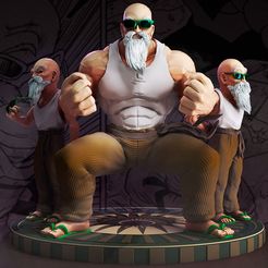 roshi11.jpg 3D file Mutenroshi dbz roshi・3D printer model to download