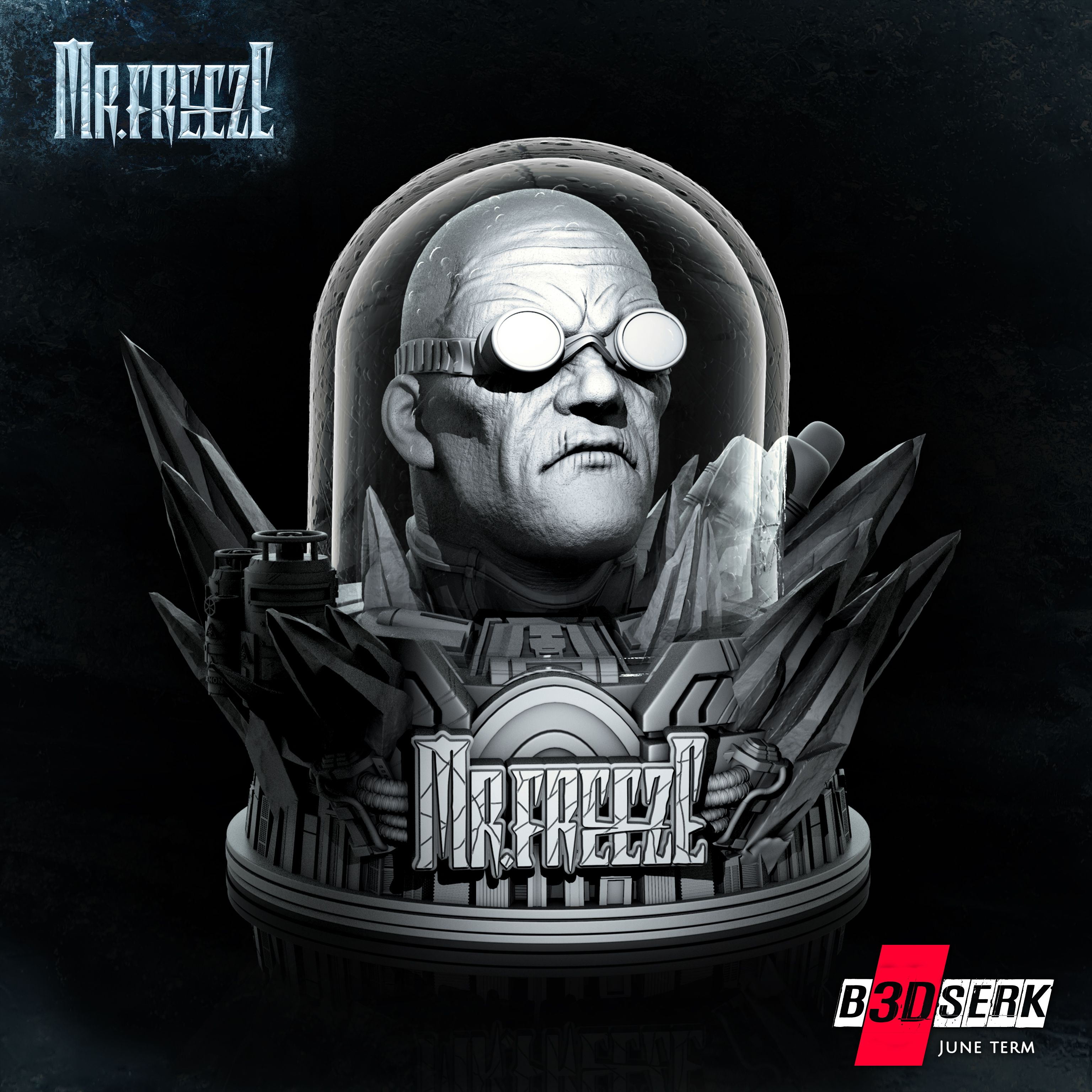 Télécharger Fichier B3DSERK Terme De Juin : M. Freeze Bust 1/4 Prêt ...