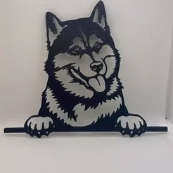img_5058.jpeg.webp STL file Husky dog decoration・3D printable model to download
