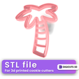Palm-Tree-cookie-cutter-9.png Palm tree  COOKIE CUTTER - SUMMER TROPICAL COOKIE CUTTER STL FILE