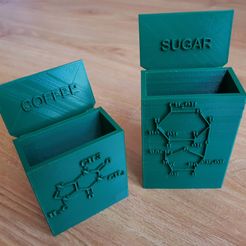 Coffee Sugar Containers_6.jpg Chemist Coffee and Sugar Storage Containers/Desk Organizer