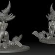 VIEW03_NSFW_GRIS.jpg Dark Magician Girl Figurine - Yu-Gi-Oh - SFW and NSFW 3D print model