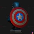 04.jpg Zombie Captain America Bust - Marvel What If Comics 3D print model