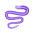 lego_snake_tail.stl Lego Minifig Compatible Snake Tail