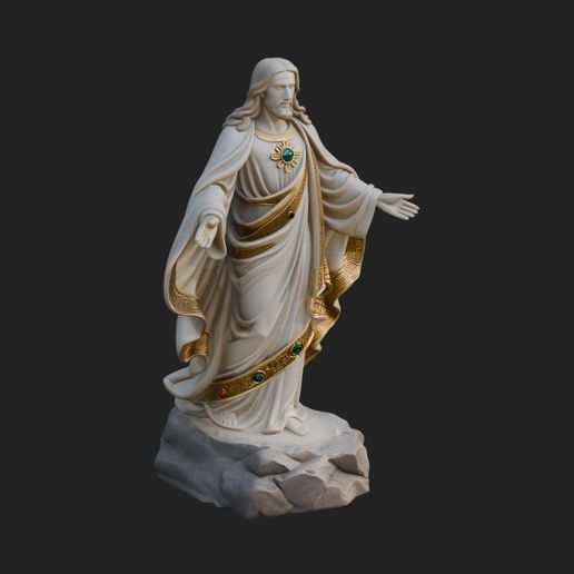 Blessing Christ Statue Design 11 - 3D Print Model